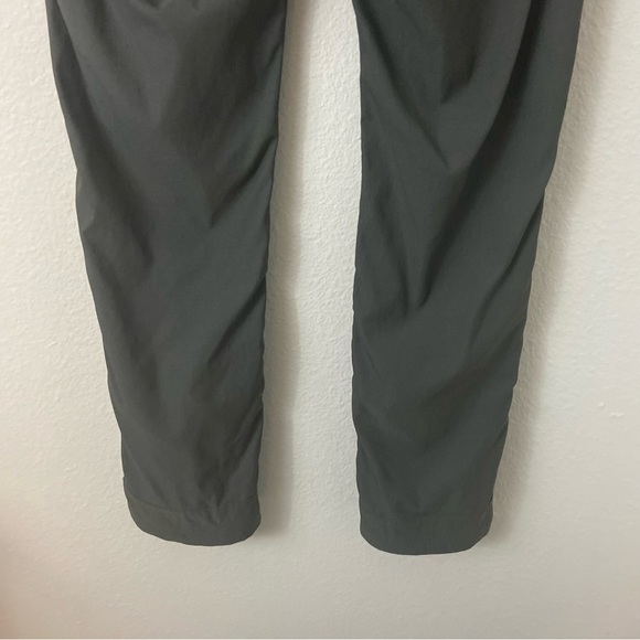PrAna Alana Nylon Pants Charcoal Grey Sz 10 Outdoor Hiking Roll Up Leg Sporty - Picture 13 of 15